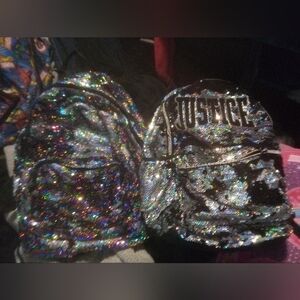 Justice Glitter Backpack